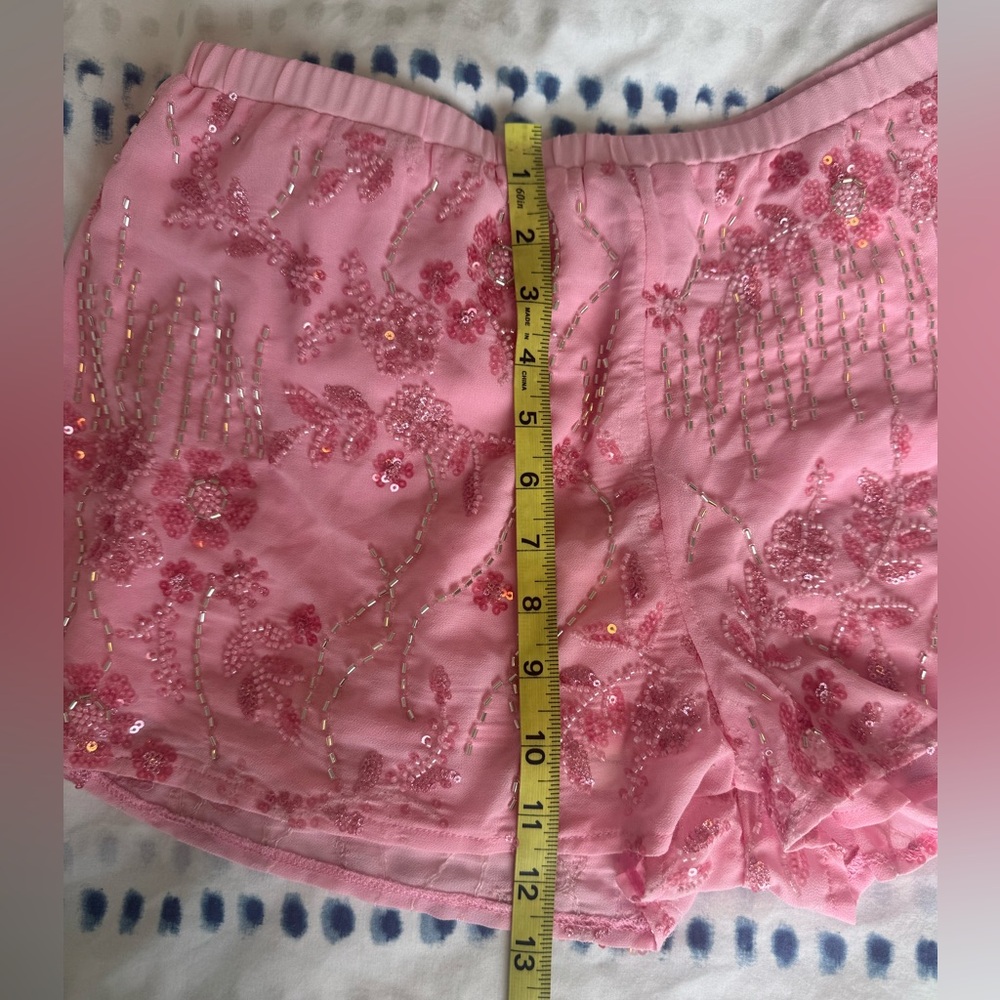 Peppermayo Mercer Sequin Bralette & Shorts set in Pink - Size L - Picture 12 of 12